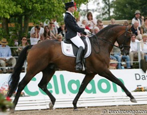 Susanne Hassler on Royal Prince at the 2004 World Young Horse Championships :: Photo © Astrid Appels