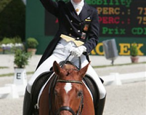 Nadine Capellmann and Elvis at the 2006 CDIO Aachen