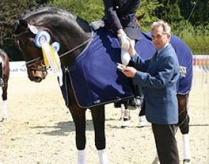 Martin Stamkotter and Riccio win the 5-year old class at the 2006 CDN Bad Salzuflen