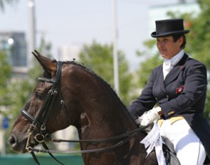 Cantamessa in the award ceremony. With Walk on Top she was undefeated in the small tour