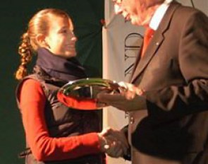 Louisa Lüttgen won team gold at the European Pony Championships and claimed individual silver aboard the breeding stallion Dornik B.