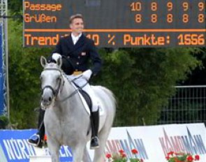 Big scores flashing on the board for Helgstrand and Matine