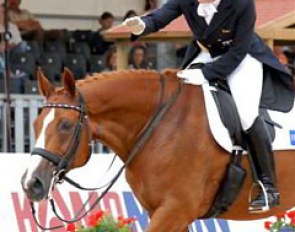 Karen Tebar and Falada M at the 2006 CDI Lingen :: Photo © Barbara Schnell
