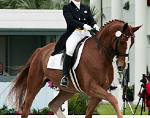 Michelle Gibson and Lex Barker at the 2006 Palm Beach Dressage Derby :: Photo © Mary Phelps