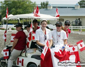 Canadian Young Riders at the 2006 North American Young Riders Championships :: Photo © Mary Phelps