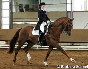 Carolin van der Linde and Feinsinn win the young riders division
