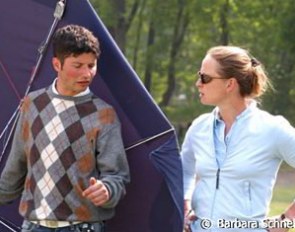 Rocco di Piero and Isabell Werth coaching Bernice Hoogen