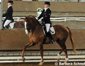 Katharina Winkelhues and Weltmelodie win the Junior Riders division