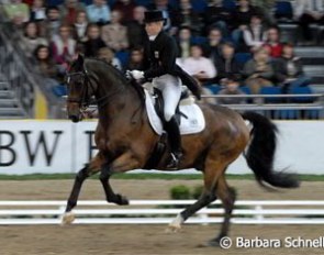 Sonja Bolz and Cockney are on a high. The young Bolz is doing better on this Holsteiner gelding than former owner Nadine Capellmann ever did.
