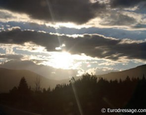 Sunset in Taupo, New Zealand :: Photo © Astrid Appels
