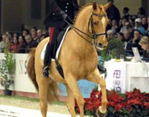Valentina Truppa and Chablis on their way to win their second young riders world cup final