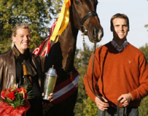 Marianne and Andreas Helgstrand with Bøgegaardens Don Romina
