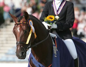 Ingrid Klimke and Damon Hill Win the 2006 World Young Horse Championships :: Photo © Astrid Appels