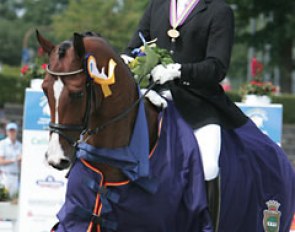 Patrick van der Meer and Uzzo, 5-year old World Champions :: Photo © Astrid Appels