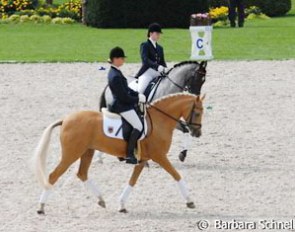 Lydia Camp on Dulcia in the pony quadrille