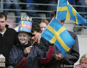A Swedish fan at the 2006 World Equestrian Games
