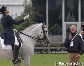 Lopez Porras on Nevado Santa Clara talking to Spanish team train Jan Bemelmans
