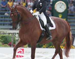 Debbie McDonald and Brentina at the 2006 World Equestrian Games :: Photo © Astrid Appels