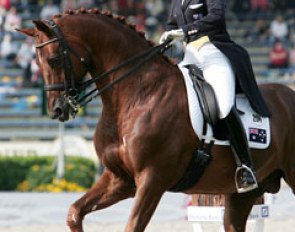 Kristy Oatley and Quando Quando at the 2006 World Equestrian Games :: Photo © Astrid Appels