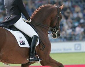 Australian Kristy Oatley-Nist on Quando Quando at the 2006 World Equestrian Games :: Photo © Astrid Appels