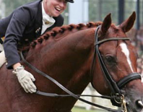 Bernadette Pujals and Vincent at the 2006 World Equestrian Games