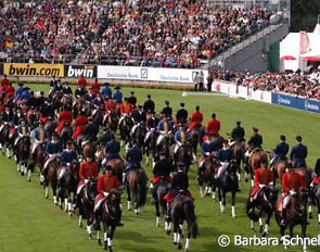 The State Stud Quadrille at the 2006 WEG opening ceremony :: Photo © Barbara Schnell
