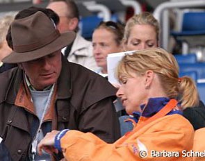 Anky van Grunsven talking to Wolfram Wittig