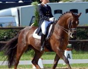 Pony rider Angela Krooswijk also gains experience in the junior riders' classes on Red Diamond