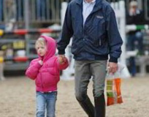 Dr. Ulf Möller and his daughter at the 2007 Bundeschampionate