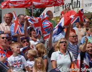 Tons of British fans root for their team