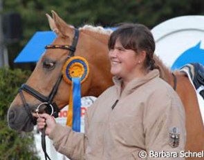 Dulcia's long time groom Clarissa was also at the European Championships