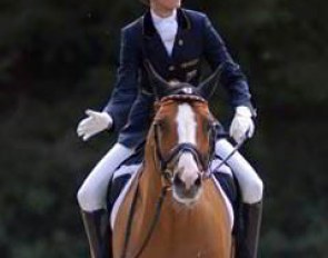 Louisa Luttgen wraps up a winning ride on Dornik B