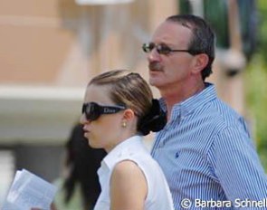 Valentina Truppa and her father O-judge Enzo Truppa