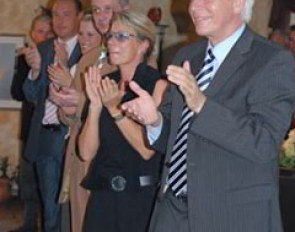 A Standing ovation for Winter-Schulze, in front Paul Schockemohle