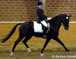 Viktoria Braun and D'Artagnon at the 2007 Pony Talent Search in Hünxe :: Photo © Barbara Schnell