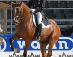 Falk Stankus and Lancelot competed in the Piaff Forderpreis class
