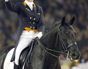 Anky van Grunsven and Painted Black at the 2007 CDI-W Mechelen :: Photo © Dirk Caremans