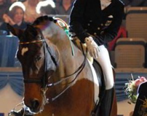 Isabell Werth and Apache in the prize giving ceremony