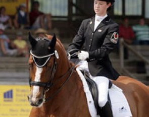 Jade Deter and Mastermind at the 2007 North American Young Riders championships :: Photo © Mary Phelps