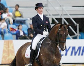 Andrea Bresee and Raffles at the 2007 Pan Am Games :: Photo © Cealy Tetley