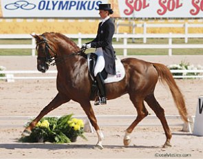 Yvonne Losos de Muniz and Bernstein at the 2007 Pan American Games in Rio, Brazil :: Photo © Cealy Tetley