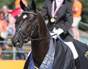 Miranda Rongen and Deveraux, 2007 World Young Horse Champions :: Photo © Astrid Appels