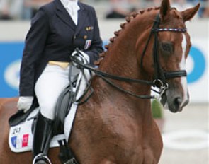 Karen Tebar and Falada M at the 2008 CDIO Aachen :: Photo © Astrid Appels
