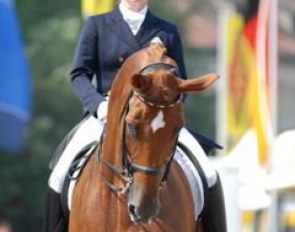 Isabell Werth and Warum Nicht FRH win the 2008 German Dressage Championships :: Photo © Barbara Schnell