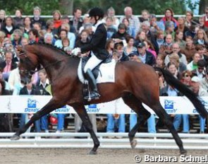 Eva Möller and Laetare at the 2008 Bundeschampionate :: Photo © Barbara Schnell