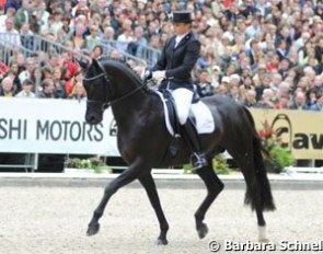 Dorothee Schneider and Florinero at the 2008 Bundeschampionate :: Photo © Barbara Schnell