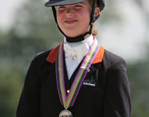 Silver for Antoinette te Riele at the 2008 European Pony Championships :: Photo © Astrid Appels