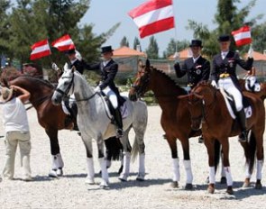 The Austrian junior riders team