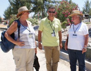 The officials: Arianne Boellens (BEL), Luis Matos (POR) and Anne Catherine Fraeys (BEL)