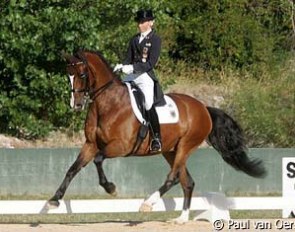 Sanneke Rothenberger on Paso Doble at the 2008 European Junior Riders Championships :: Photo © Paul van Oers